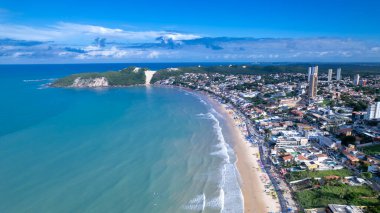 Ponta Negra plajının havadan görünüşü, Morro do Careca, Natal, Rio Grande do Norte, Brezilya