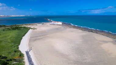 Sahilin havadan görünüşü, Natal, Rio Grande do Norte, Brezilya
