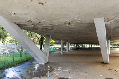 Sao Paulo, SP, Brezilya - 03, 2024: Sao Paulo, SP, Brezilya 'daki Ibirapuera Park' taki marquee.