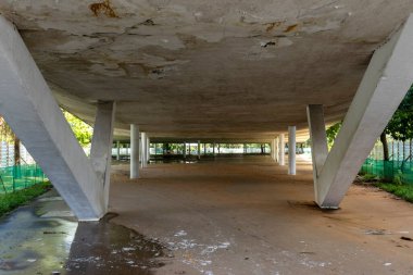 Sao Paulo, SP, Brezilya - 03, 2024: Sao Paulo, SP, Brezilya 'daki Ibirapuera Park' taki marquee.