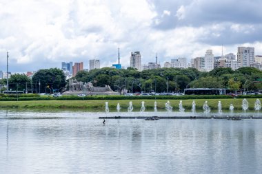 Sao Paulo, SP, Brezilya - 03, 2024: Sao Paulo, SP, Brezilya 'daki Ibirapuera Parkı.