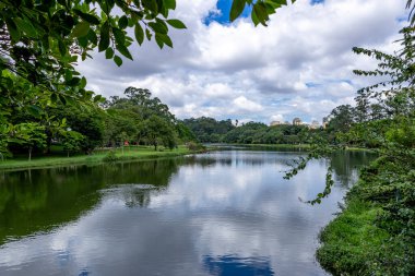 Sao Paulo 'daki Ibirapuera Park, SP, Brezilya.