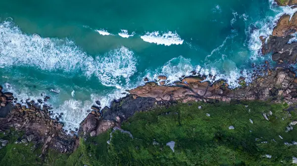 Florianopolis 'teki Joaquina plajı, Santa Catarina, Brezilya.