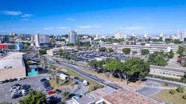 Mogi das Cruzes Üniversitesi 'nin hava manzarası, Sao Paulo, Brezilya