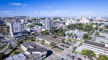 Mogi das Cruzes Üniversitesi 'nin hava manzarası, Sao Paulo, Brezilya