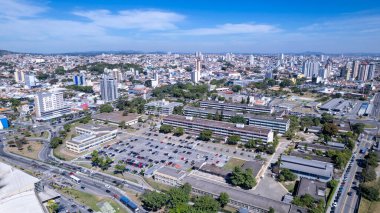 Mogi das Cruzes Üniversitesi 'nin hava manzarası, Sao Paulo, Brezilya