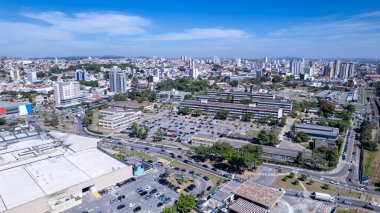 Mogi das Cruzes Üniversitesi 'nin hava manzarası, Sao Paulo, Brezilya