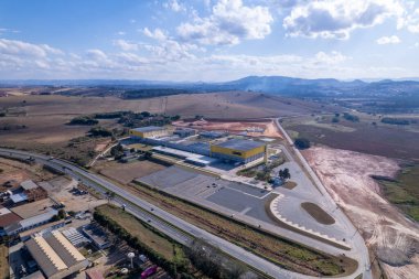 Pouso Alegre, Minas Gerais 'in hava manzarası..