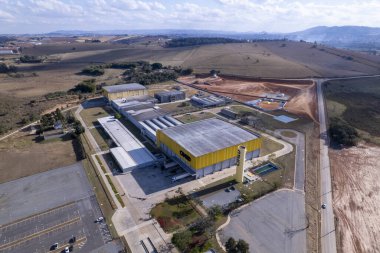 Pouso Alegre, Minas Gerais 'in hava manzarası..