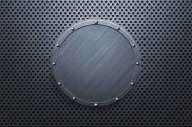 yuvarlak çerçeveli metal arkaplan