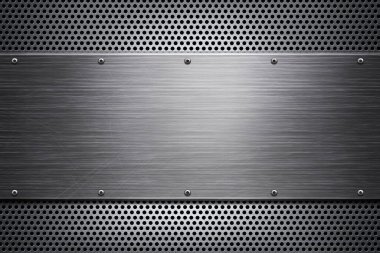 çerçeve ile metal desen arkaplan 