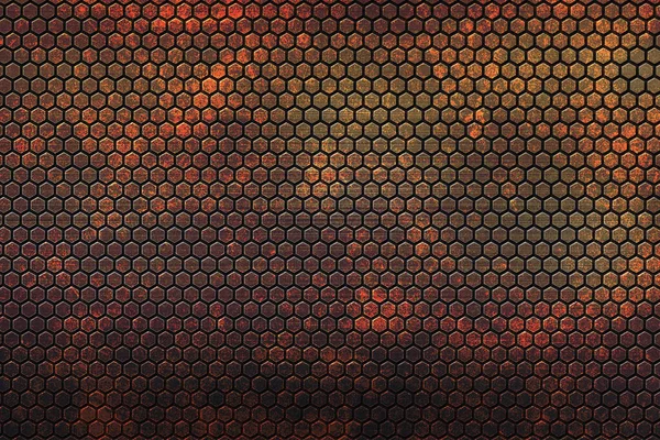 Rust Metal Background Hexagons — Stock Photo, Image