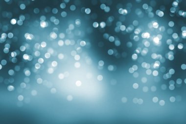 mavi ve parlak noel ışıkları arka plan