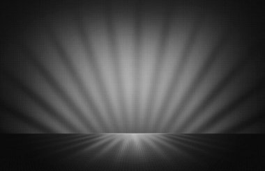 Işıklar siyah arkaplanda. Ürün gösterimi için kullanılabilir