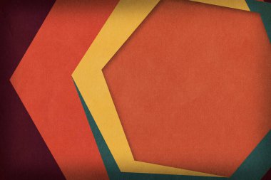 Güzel bir geçmişe dönüş. Metin için soyut kalıp ve yer