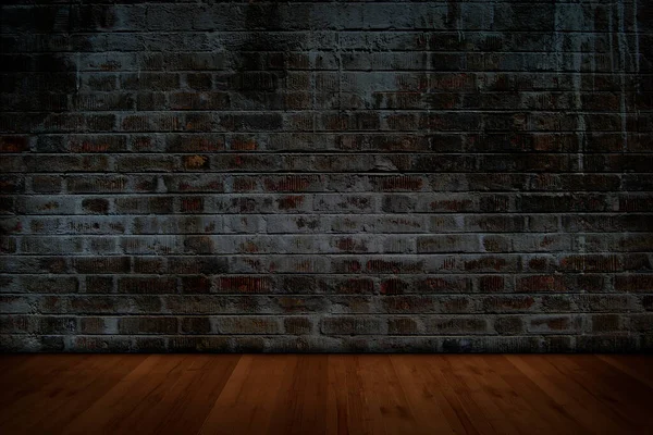 Empty Room Brick Wall Background — Stock Photo, Image