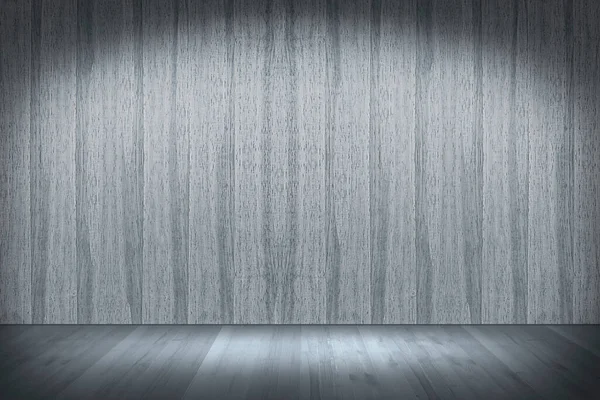 Wooden Room Interior Light Grey Wood Wall — Stock Photo, Image