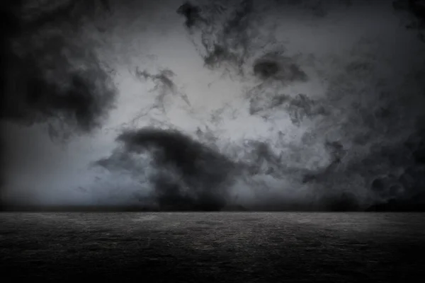 Темный Абстрактный Фон Бурными Облаками — стоковое фото