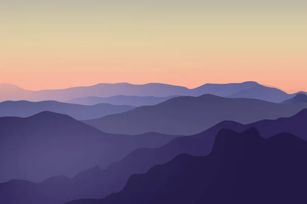 Berglandschap Abstracte Achtergrond Met Bergketen — Stockfoto