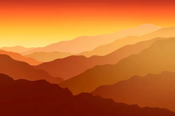 Berglandschaft Abstrakter Hintergrund Mit Gebirgskette — Stockfoto