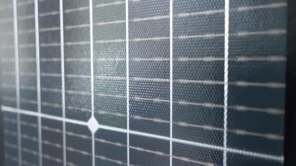 Painel Solar Dobrável Portátil Close — Vídeo de Stock