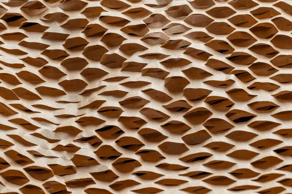 stock image Recyclable Wrapping and Protective Paper with Honeycomb Texture