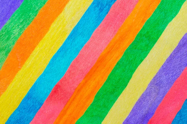 Πολύχρωμες Λωρίδες Διατεταγμένες Διαγώνια Χρώματα Ουράνιο Τόξο Χρωματιστή Ριγέ Υφή — Φωτογραφία Αρχείου
