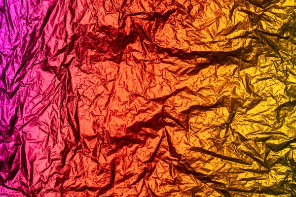 Μεταλλική Υφή Φύλλου Ουράνιου Τόξου Για Φόντο Θερμή Μετάβαση Χρωμάτων — Φωτογραφία Αρχείου