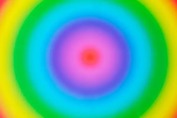 Rainbow gradation of blurry circles. Abstract background