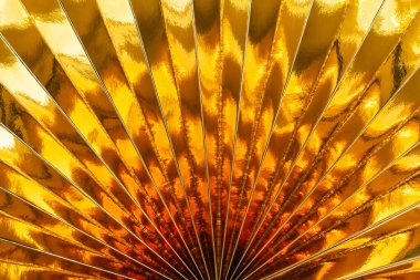 Arkaplan Olarak Parıltılı Altın Dekoratif Kağıt Rosette