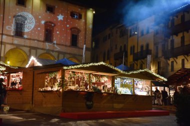 Natale ad Arezzo, Toscana, İtalya