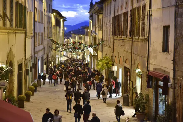 Natale ad Arezzo, Toscana, İtalya
