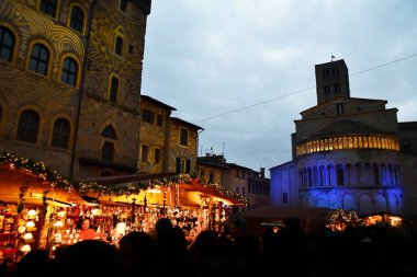 Arezzo, Toskana, İtalya 'da Noel