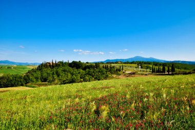 Toskana kırsalında, güzel ve eşsiz.