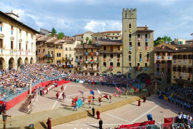 Giostra del Saracino, Arezzo, İtalya
