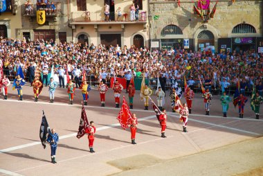 Giostra del Saracino, Arezzo, Toskana, İtalya