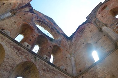 Abbey san galgano, Toskana, İtalya
