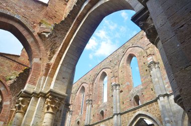 Abbey san galgano, Toskana, İtalya