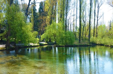 Clitunno Springs, Umbria, İtalya