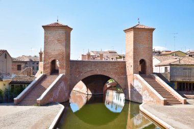 Comacchio, İtalya 'nın sessiz ve romantik kasabası.