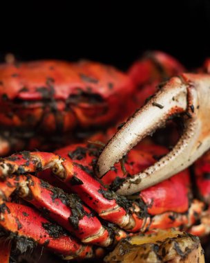 Güzel ızgara yengeçler. Çok lezzetli.