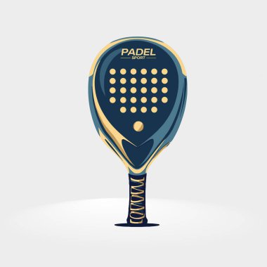 Tenis raketi ve top ikonu. Spor sembolü. logo pdel 