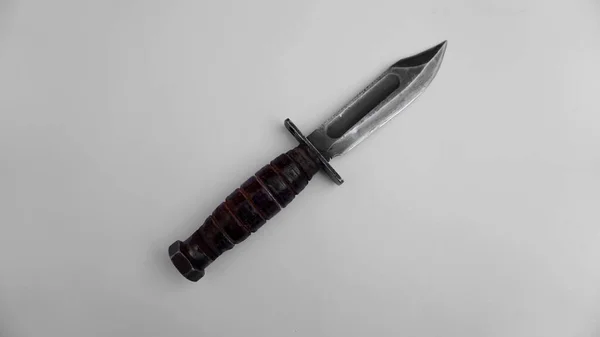 American Combat Knife Dagger White Background — Foto Stock