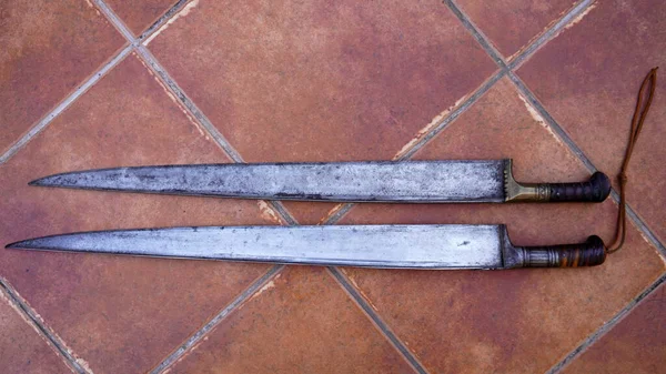 Muslim Knife Machete Military Weapon Muslim — стоковое фото