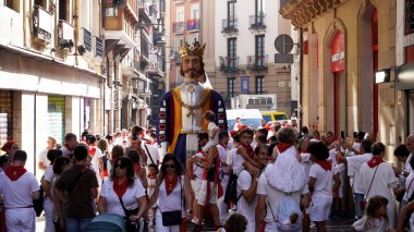                       Pamplona devleri, San Fermin şenliklerinde 11 Temmuz 2023               