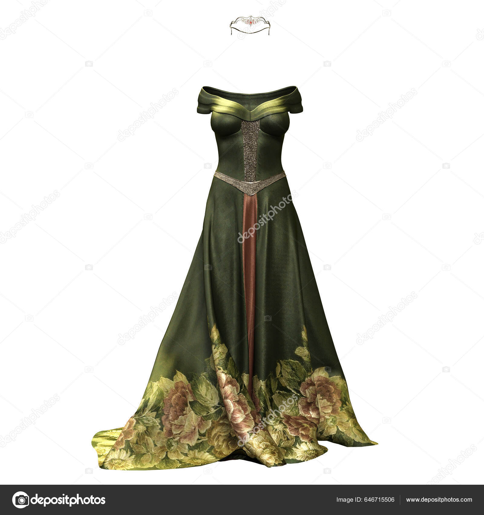 detailed fantasy gown