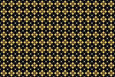 Soyut geometrik vektör ile kusursuz desen, Asya geleneksel batik motifi