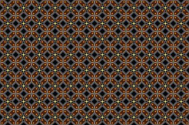 Soyut Vektör illüstrasyon arka planına sahip kusursuz Desen, Vintage Biçimi