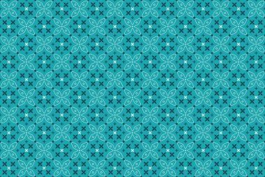 Soyut geometrik vektör ve geleneksel stilde kusursuz desen