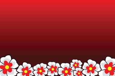 Batik elementli çiçek vektör arkaplanı